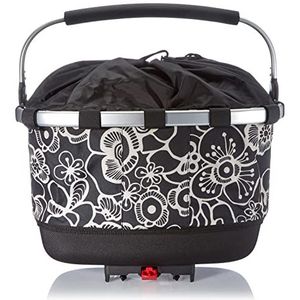 KLICKFix Carrybag GT Racktime Bagagedrager, uniseks, textiel, 24 l, bloem zwart