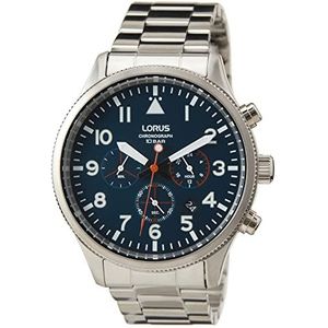 Lorus Heren analoog kwarts horloge met metalen armband RT365JX9, zilver, armband, zilver., Armband