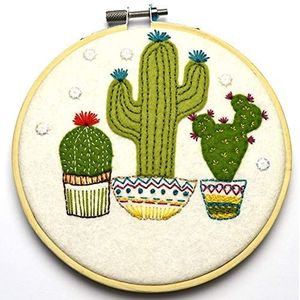 Corinne Lapierre Cactus Hula Set van vilt, meerkleurig, Eén maat