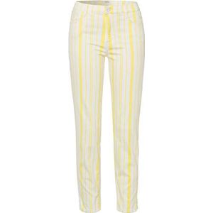BRAX Shakira S Summer Stripes Skinny Jeans voor dames, Beige (Clean Yellow 65)