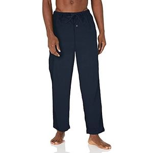 Amazon Essentials Flanellen pyjamabroek voor heren (verkrijgbaar in grote maat), marineblauw, XXL