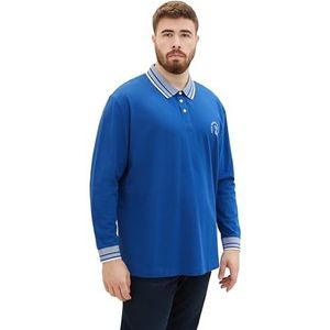 TOM TAILOR Polo Plussize pour homme, 19168 - Hockey Blue, 3XL grande taille