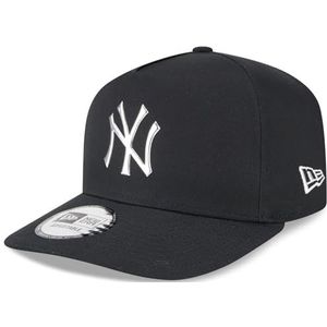 New Era Snapback E-Frame Cap - FOIL New York Yankees Logo - één maat, zwart