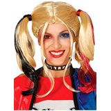 Guirca - Harley Quinn pruik voor dames, volwassenen, kleur: wit, blond, 4389