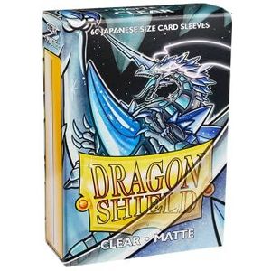 Dragon Shield Card Sleeves: Japanese Matte Clear (59x86mm) - 60 stuks | Geschikt voor Yu-Gi-Oh! en Naruto Trading Cards