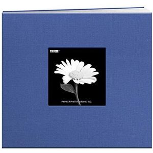 Pioneer Fotoalbum met venster, 30,5 x 30,5 cm, rood, hemelsblauw