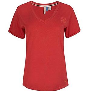 O'NEILL Lw Graphic Tee T-shirt voor dames, V-hals, Roze (3501 Hot Coral)