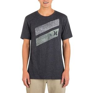 Hurley Heren T-shirt Icon Slash korte mouw, Zwart Chinees