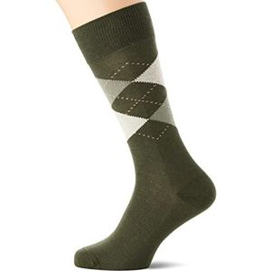 Hackett London ruiten sokken voor heren, kaki, groen, maat L, kakigroen, groen