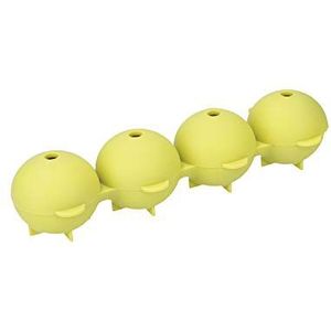 Colourworks IJsblokjesvorm bolvorm 4 reuzenballen, langzaam smeltende ballen, geschenkdoos, siliconen, LFGB-kwaliteit, groen, 21,5 x 7 x 4 cm