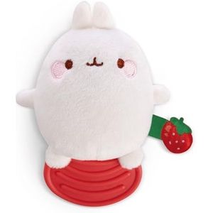 MOLANG bijtring 12 cm wit - pluche dier voor baby's en peuters, om aan te raken, te knuffelen, te verkennen en in slaap te vallen