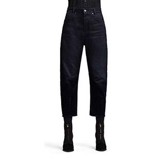 G-STAR RAW C-staq 3D Cropped boyfriend jeans voor dames, blauw (Mazarine Iced Flock C554-c081)
