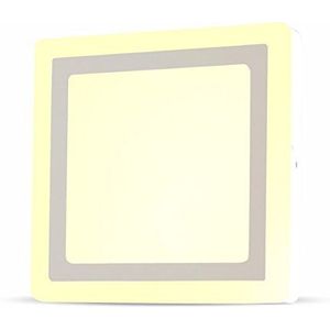 Bi-LED SMD paneel 6W + 2W plafondlamp vierkant 120° 560LM 3000K