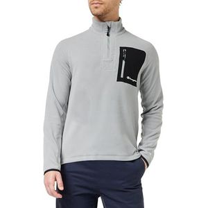 Champion Legacy Micro Polar Fleece Half Zip Top W/Pocket Sweatshirt Heren, Monument grijs/zwart