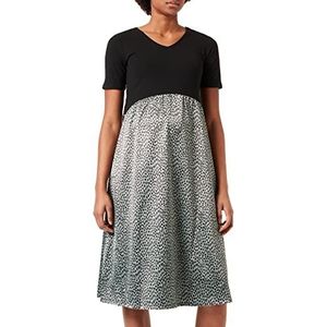 SUPERMOM Mini-jurk voor dames, luipaardpatroon, minimale print, Sea Spray - P917