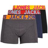 Jack & Jones set van 3 boxershorts voor heren, zwart (zwart detail: Marineblauwe en zwarte blazer), L