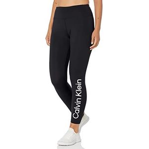 Calvin Klein Dameslegging, zwart met wit logo, M, Zwart met wit logo