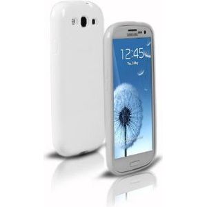 sbs Beschermhoes van siliconengel voor Samsung Galaxy SIII I9300, wit