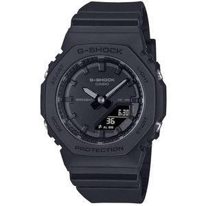 Casio GMA-P2100BB-1AER Dameshorloge, analoog, digitaal, kwarts, kunststof armband, zwart, riem, zwart., riem