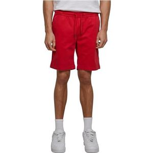 Urban Classics Short de jogging en sergé stretch pour homme - Coupe droite - En coton - Disponible dans de nombreuses couleurs - Tailles XS à 5XL, Rouge urbain, L