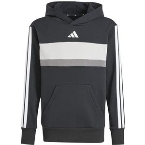 adidas SEASONAL ESSENTIALS TIBERIO 3 STRIPES FLEECE HOODIE Sweatshirt met capuchon, uniseks, kinderen, 1 stuk
