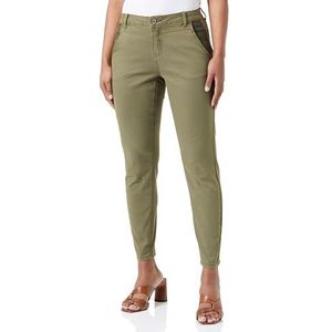 Cream Women's Jeans Twill Pants Slim Fit Midrise Waist Regular Waistband Femme, Burnt Olive, 28W