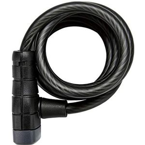ABUS Primo 86168 Spiraalkabelslot 5510K/180 + SCLL-houder - fietsslot van flexibele kabel, 10 mm dik, ABUS veiligheidsniveau 3-180 cm - zwart