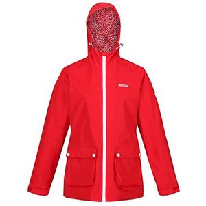 Regatta Baysea regenjas met capuchon voor dames, rood abstract