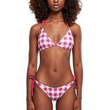 Urban Classics Bikini voor dames, geruit bikini, badpak in 2 varianten, maten XS-XL, Vichy-violet