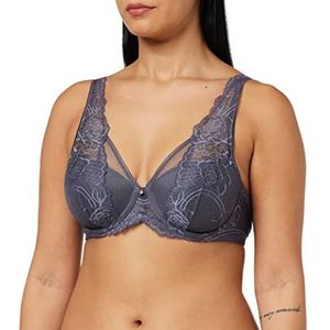 Triumph Wild Peony Florale voorgevormde damesbeha, Pebble Grey