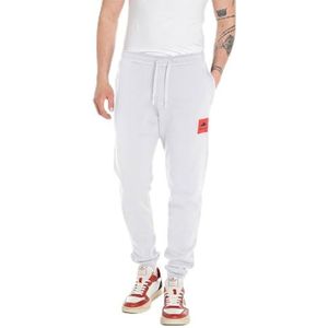 Replay Pantalon de jogging en coton pour homme, 001 blanc., XL