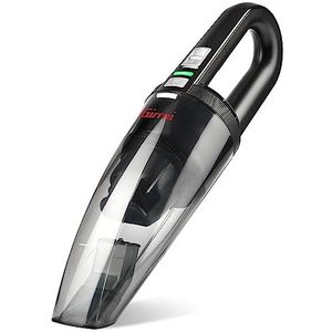 Girmi AP16 Krachtige draagbare stofzuiger, 7,4 V, vermogen 40 W, met grote container, nat en droog, oplaadstation, accessoires inbegrepen, zwart
