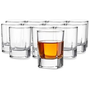 Glasmark KROSNO 1992 Borrelglazen met dikke bodem, 12 stuks, 55 ml, transparant, vaatwasmachinebestendig