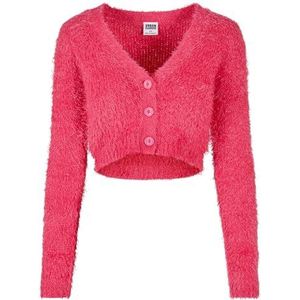 Urban Classics Cardigan en tricot pour femme, Rose hibiscus., 3XL