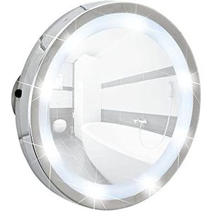 Wenko wand spiegel met zuignap en verlichting / Mosso LED - 3x / batterijen