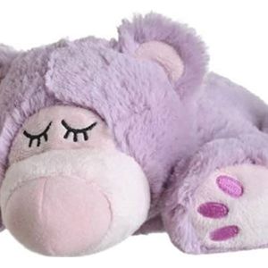 Warmies® Sleepy Bear lila (herausn.): Stof met lavendel-voet: met uitschuifbare lavendelkorn-vulling