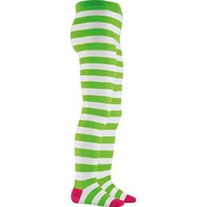 Playshoes 499025 gestreepte panty, Groen Wit 46