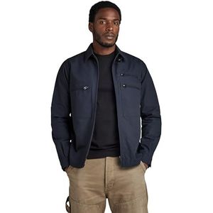 G-STAR RAW Waka Overshirt Overshirt Heren, Blauw (Salute D24295-d213-c742)