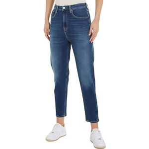 Tommy Hilfiger Mom Jeans Uh Tpr Ah5150 Dames Jeans, Donkere denim