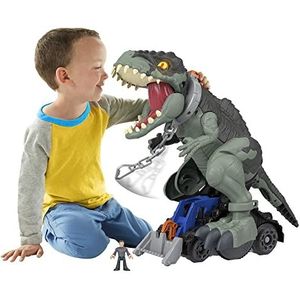 Fisher-Price Imaginext Jurassic World Figuurset, dinosaurusfiguur (40,5 cm) met lichten, geluiden en bewegingen, om te verzamelen, vanaf 3 jaar, GWT22