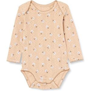 Noa Noa miniature nellannm baby body voor meisjes, Beige print