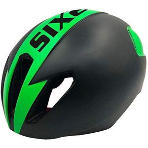 SIX2 Helm Aero BLACK/GREEN - S/M 54-57 cm