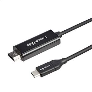 Amazon Basics USB-C naar HDMI-adapterkabel (Thunderbolt 3 compatibel) 4K @30Hz - 180cm