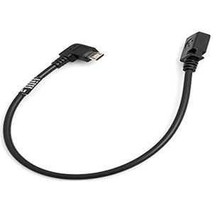 System-S Micro USB-adapter links hoek 90° hoek op mini USB-aansluiting ca. 27cm + laad- en datakabel verlengkabel