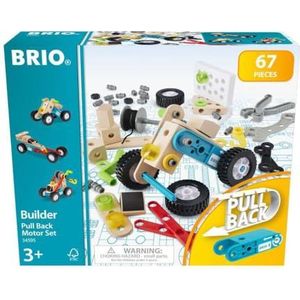 BRIO - Builder Pull back motorset - 67-delig (34595)