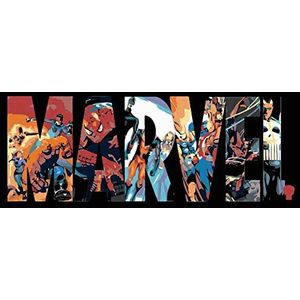 Marvel® schilderen op nummer 80x100 cm zonder spieraam