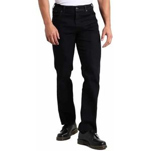 Wrangler heren Rechte jeans texas black overdye, zwart (black overdye), 42W / 30L