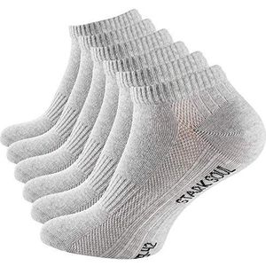 STARK SOUL uniseks sokken, 6 x grijs gemengd