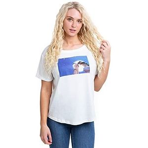 Disney Aladdin en Jasmine T-shirt voor dames, Wit (wit wit)
