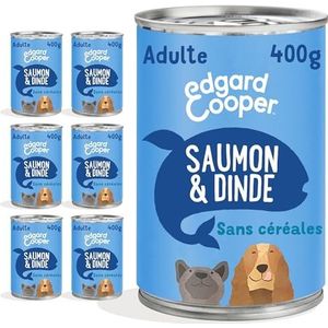Edgard & Cooper Doos paté voor volwassen honden, zonder granen, natuurlijk voedsel, 400 g, gezonde voeding, smakelijk en uitgebalanceerd, hoogwaardig eiwit